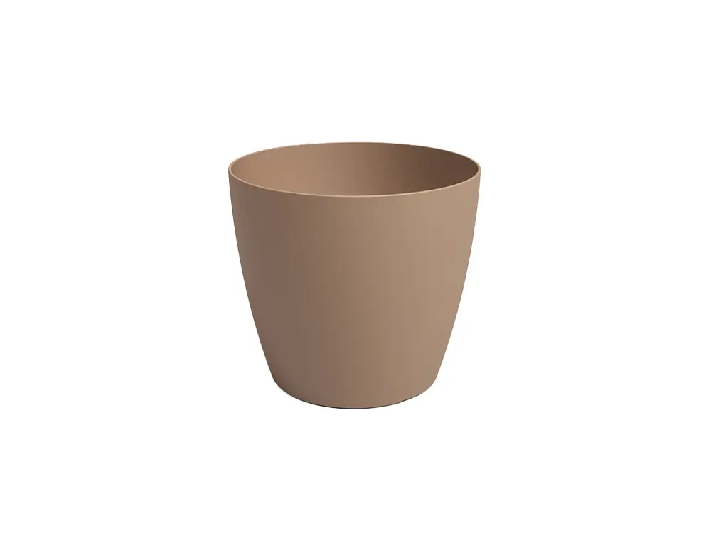 Terracotta kleur kunststof bloempotje