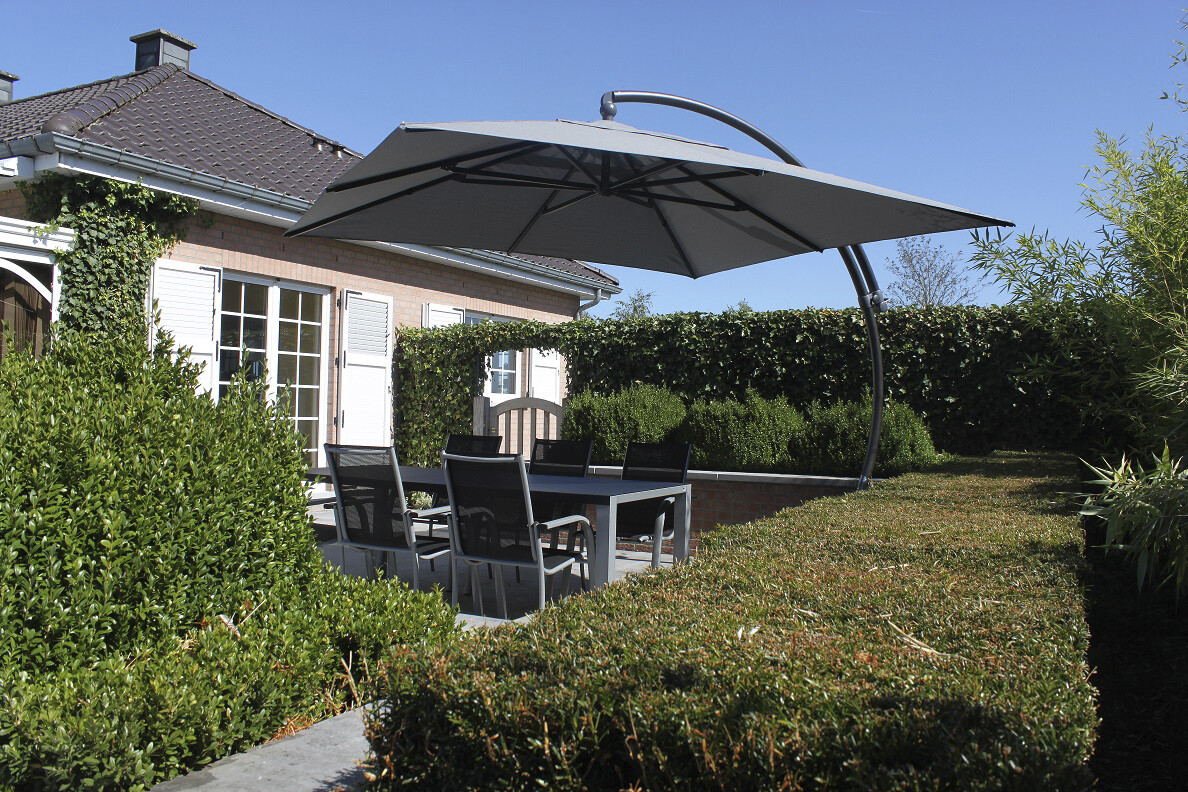 Easy Sun parasol 320 vierkant olefin titanium - easy sun online shop - 0 - 1