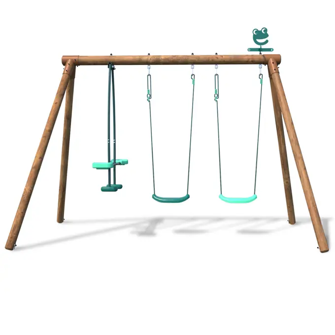 Schommel Pacco in hout - Soulet speeltuigen kopen - 0