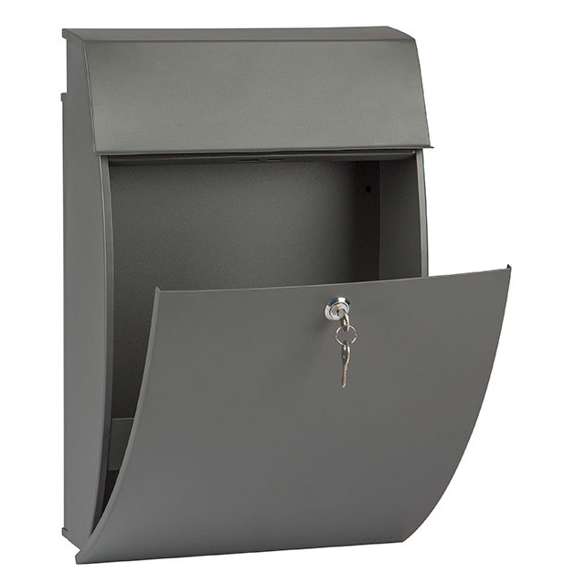 Brievenbus Vancouver mat grijs - brievenbus kopen - 0 - 1 - 2 - 3