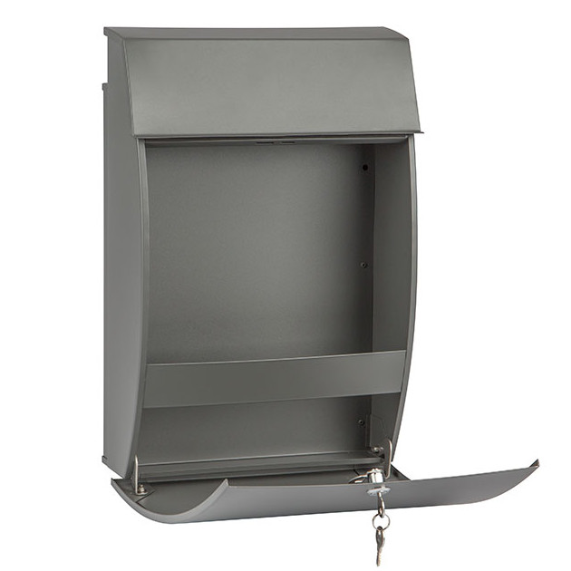 Brievenbus Vancouver mat grijs - brievenbus kopen - 0 - 1 - 2 - 3 - 4