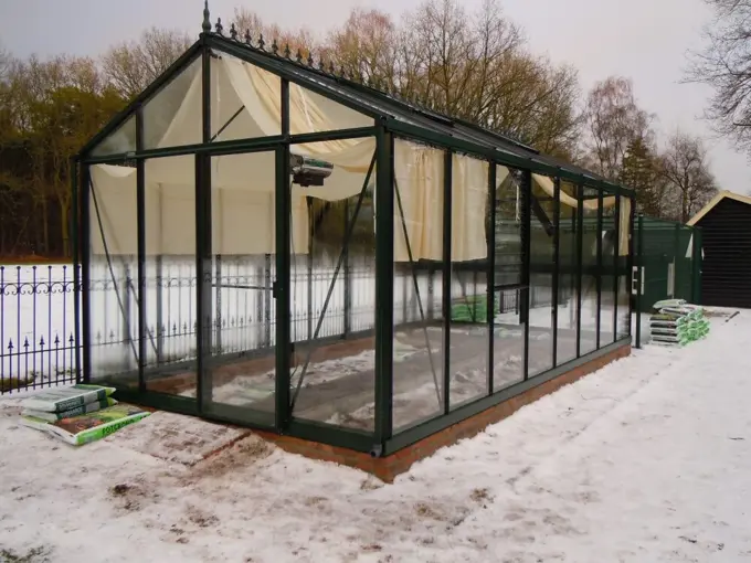 Janssens Helios Master serre 18,8 m² groen - alu tuinserre kopen - 0
