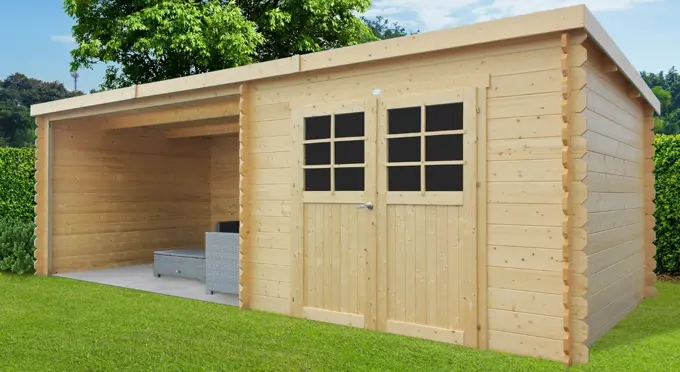 Tuinhuis Rohan 298 × 298 cm met zijluifel 360 cm - tuinhuizen kopen - 0