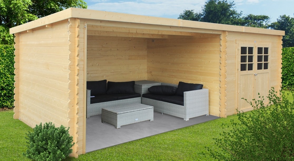 Tuinhuis Rohan 298 × 298 cm met zijluifel 360 cm - tuinhuizen kopen - 0 - 1