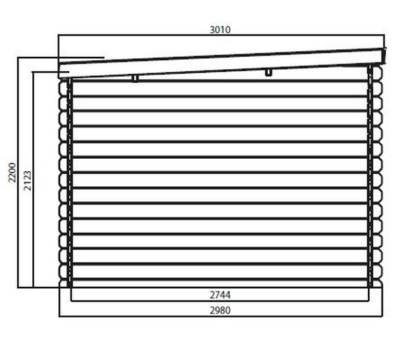 Tuinhuis Rohan 298 × 298 cm met zijluifel 360 cm - tuinhuizen kopen - 0 - 1 - 2 - 3