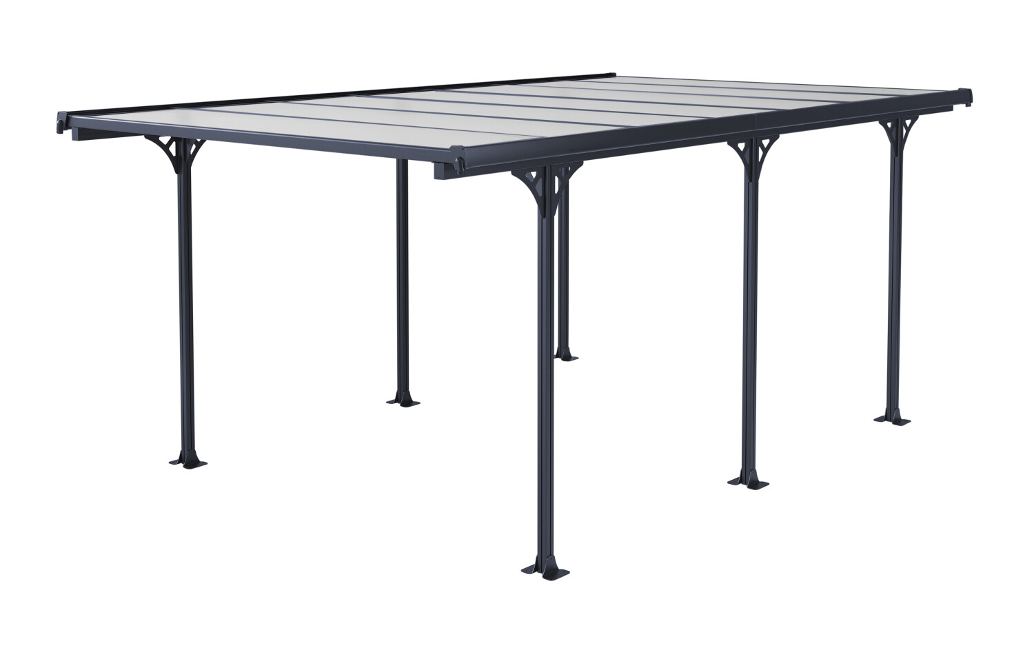 Sinolily carport Andy B 313 x 502 x 205 cm - aluminium carport - - 0