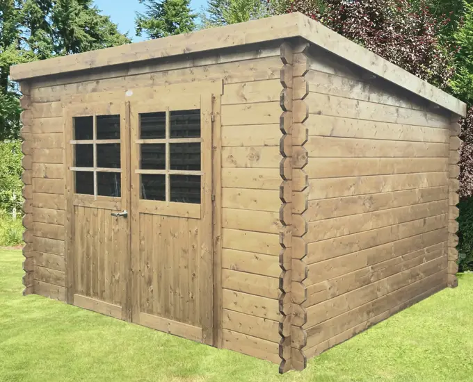 Modern tuinhuis Riom - 298 x 238 cm - Onbehandeld tuinhuis bestellen - 0