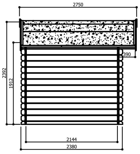 Tuinhuis Chartres - 298 x 238 cm - tuinhuis met zadeldak kopen - 0 - 1 - 2