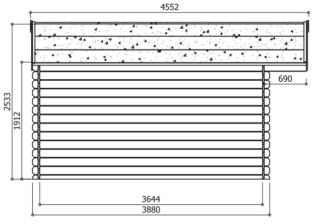 Tuinhuis Zurich - 508 x 388 cm - Online tuinhuis kopen - 0 - 1 - 2