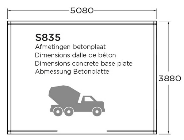 Tuinhuis Zurich - 508 x 388 cm - Online tuinhuis kopen - 0 - 1 - 2 - 3