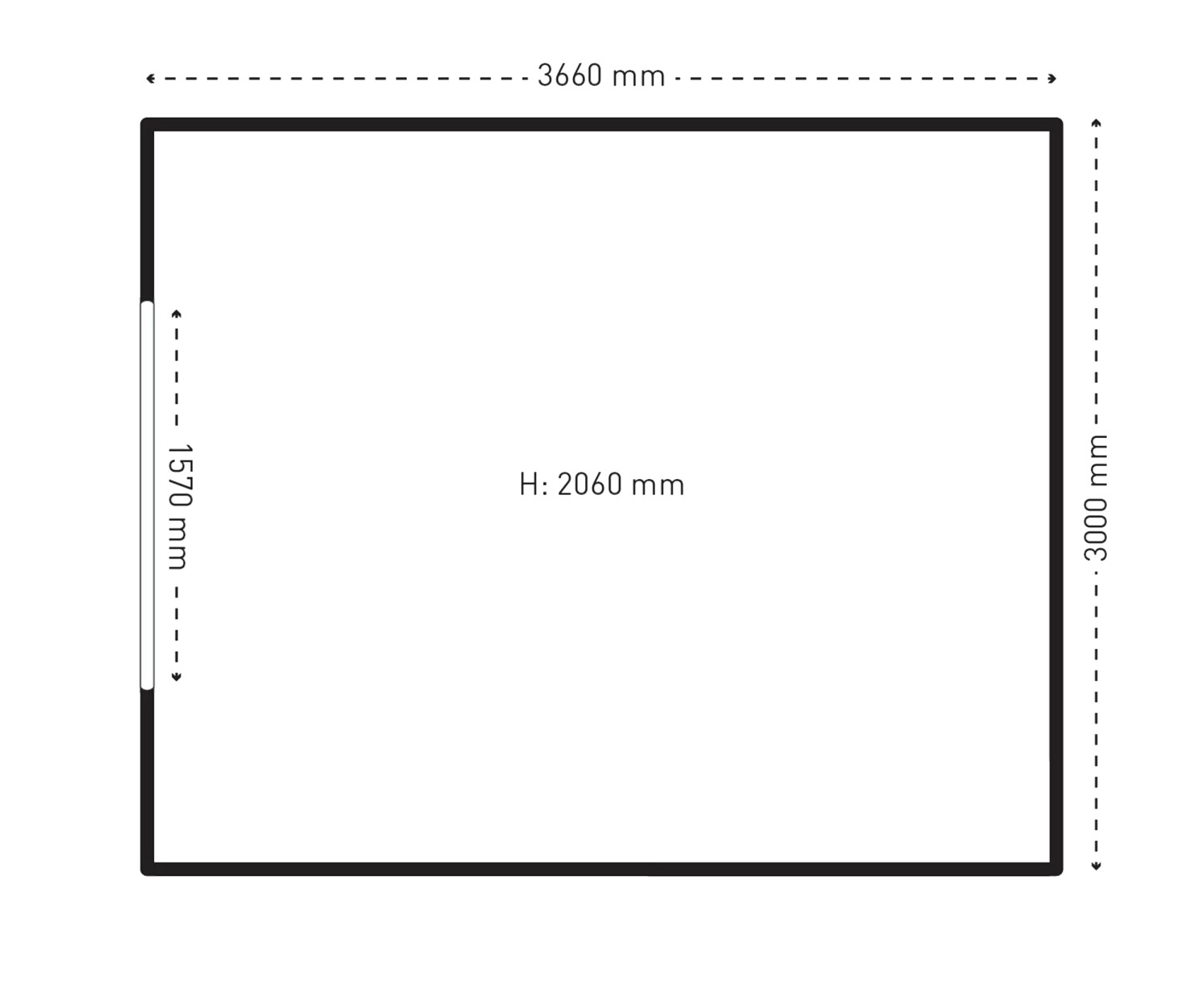 Absco Regent metalen tuinberging 30372RK - 11 m² - groen - 0 - 1 - 2 - 3