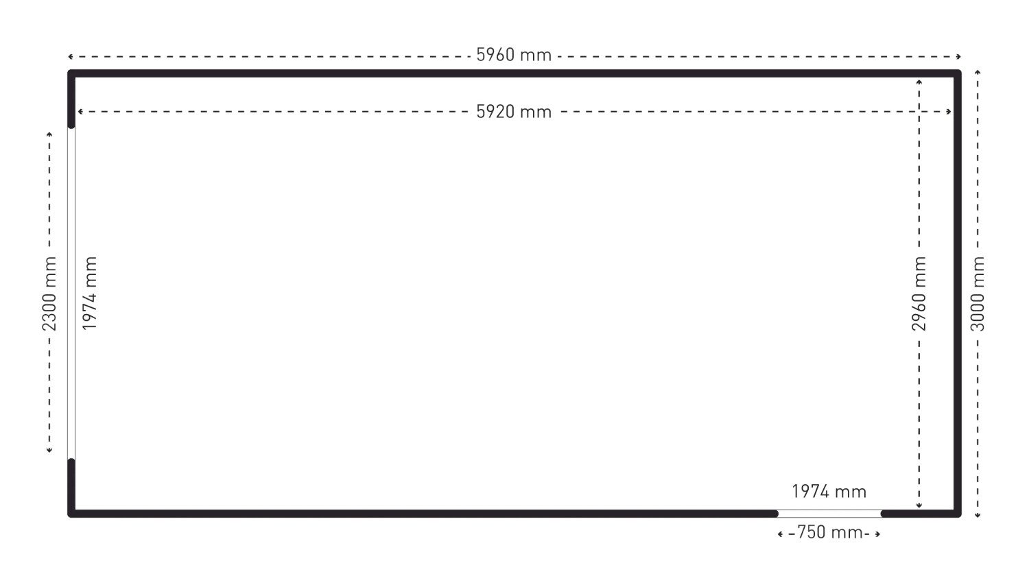 Absco Highlander metalen tuinberging 3060HK - 18 m² - antraciet - 0 - 1 - 2