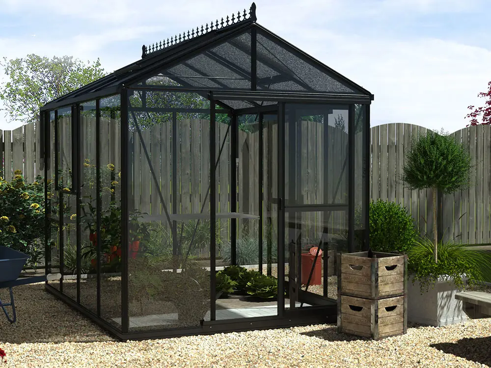 Acheter une serre Flexi de 3,75 m - serre en aluminium noire-3