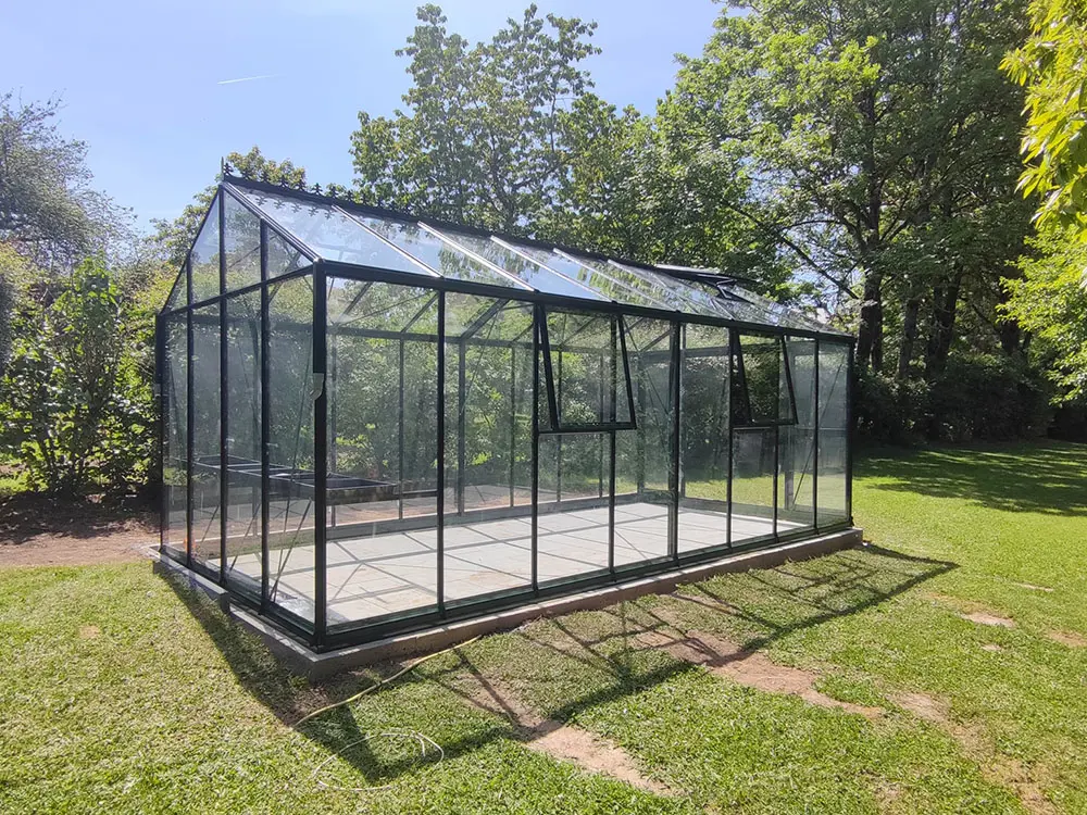 Flexi serre 6 m kopen - aluminium tuinkas zwart kopen-0