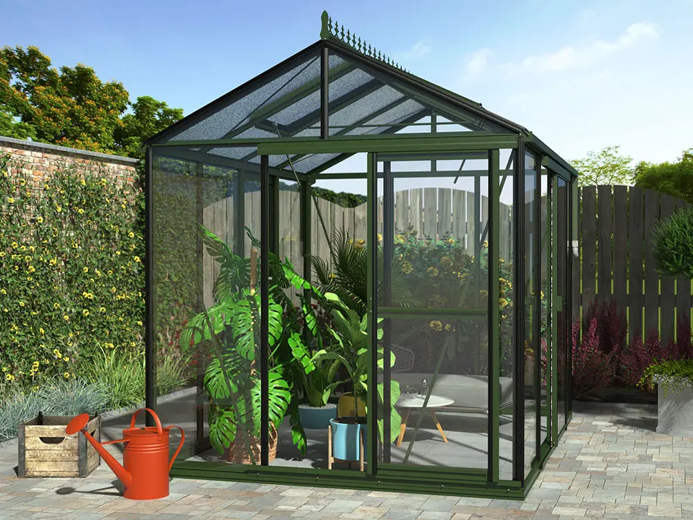 Acheter une serre Flexi de 3,75 m  - Serre verte en aluminium-2