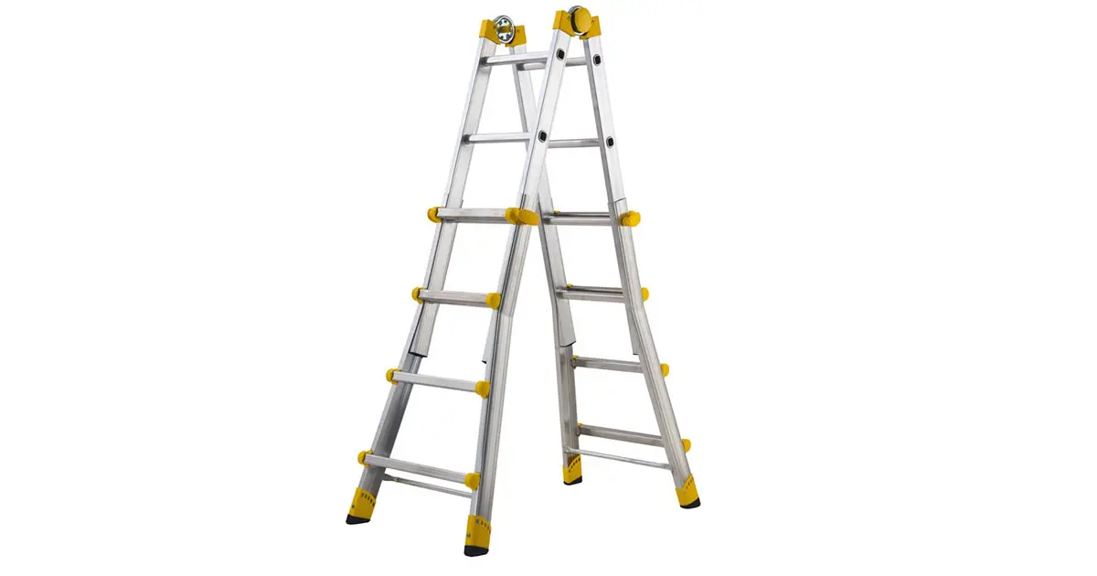 Telescopische ladder Goliath 4 x 5 treden ladder uitschuifbaar Floralux