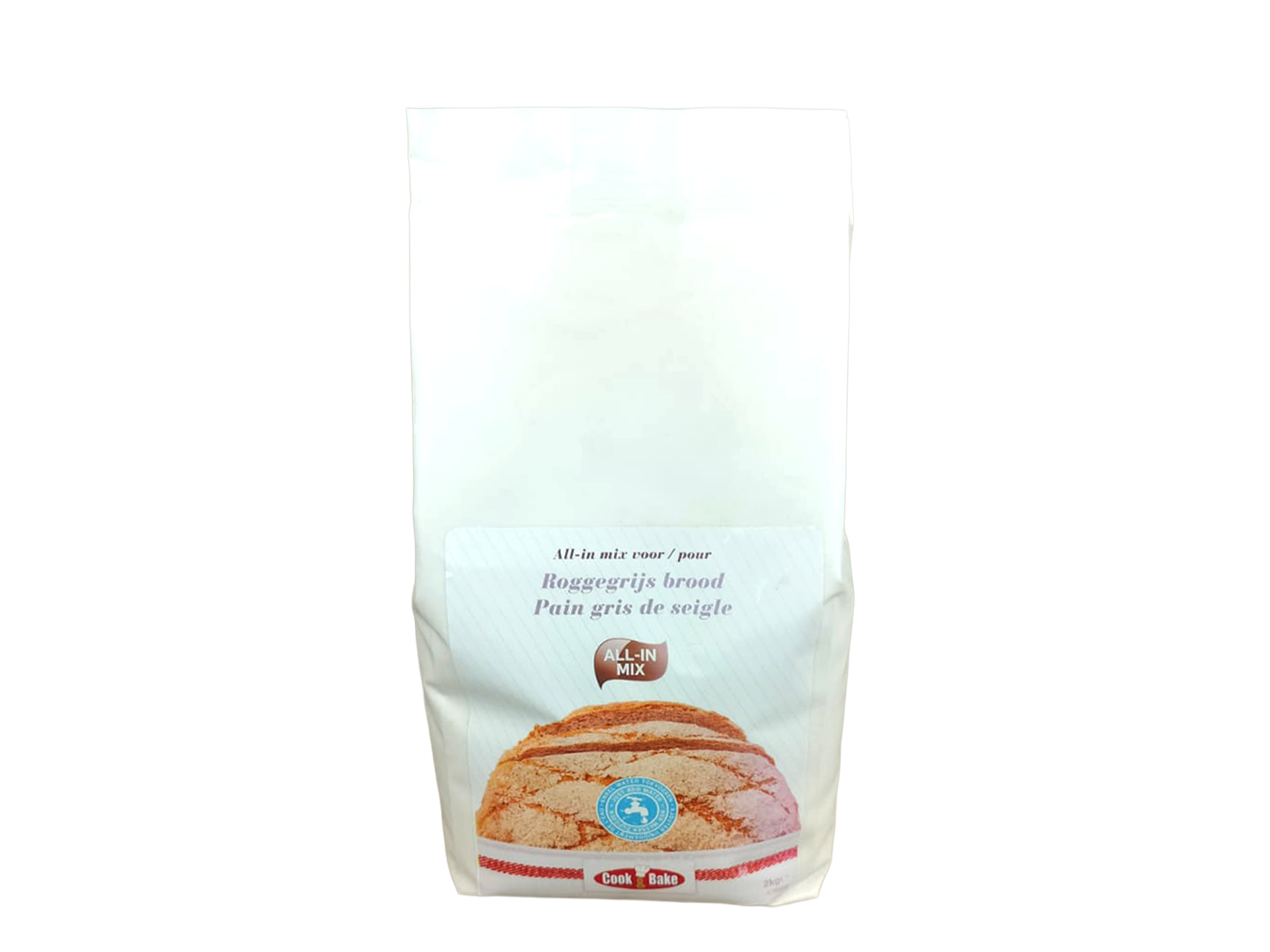 Mix all-in pour pain gris de seigle 2kg cook and bake-0